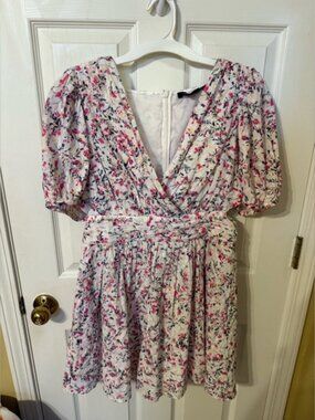 French Connection Multicolor Floral Dress XL